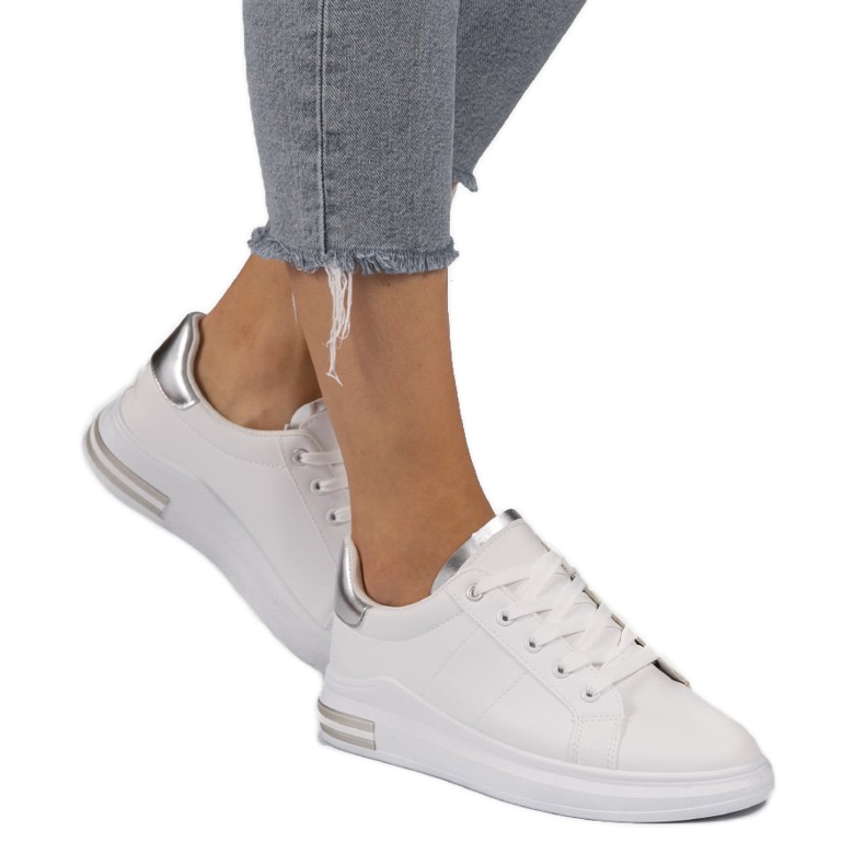 Zapatillas clásicas blancas LG20 blanco plata gris