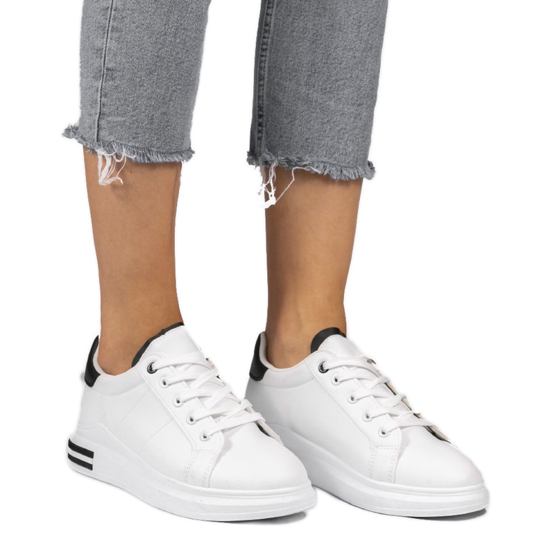 Zapatillas clásicas blancas LG20 blanco negro