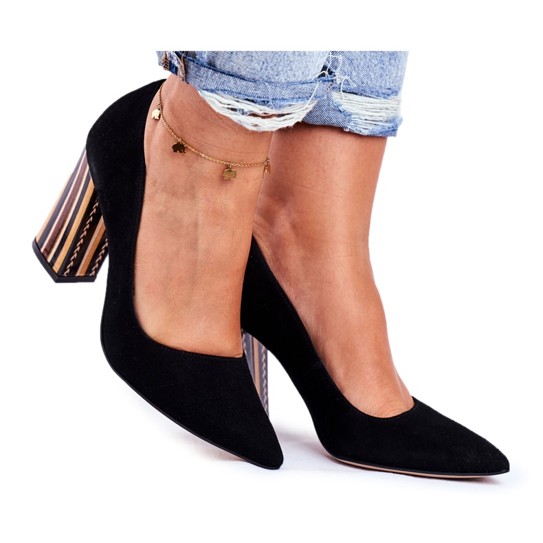 PV3 Zapatos de salón para mujer Visconi Suede Black 7417302/200 negro PV3 Zapatos de salón para mujer Visconi Suede Black 7417302/200 negro