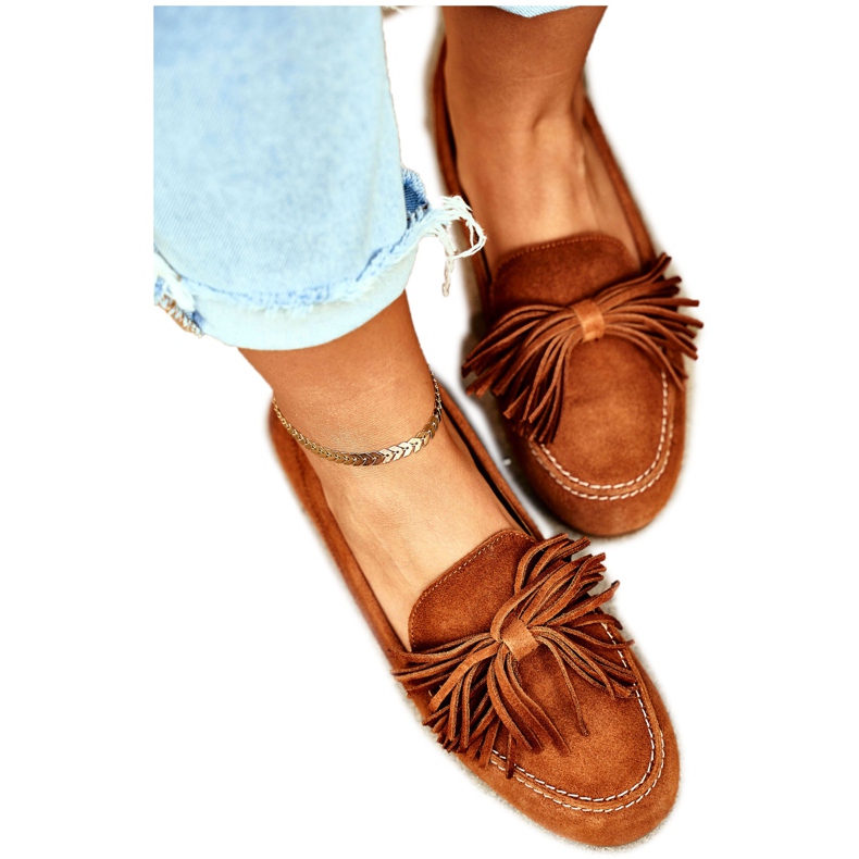 Mocasines Mujer Maciejka Leather Camel 04830 marrón