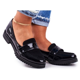 Mocasines Mujer Lordsy Charol Negro Nicole 2589