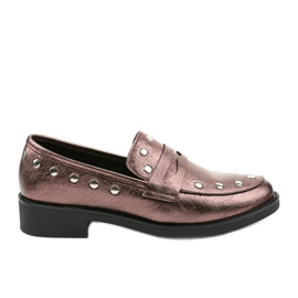 Zapatos bajos granate para mujer C18-6297 rojo