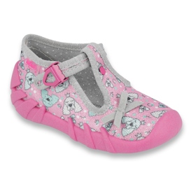 Calzado infantil befado 110P387 rosa gris