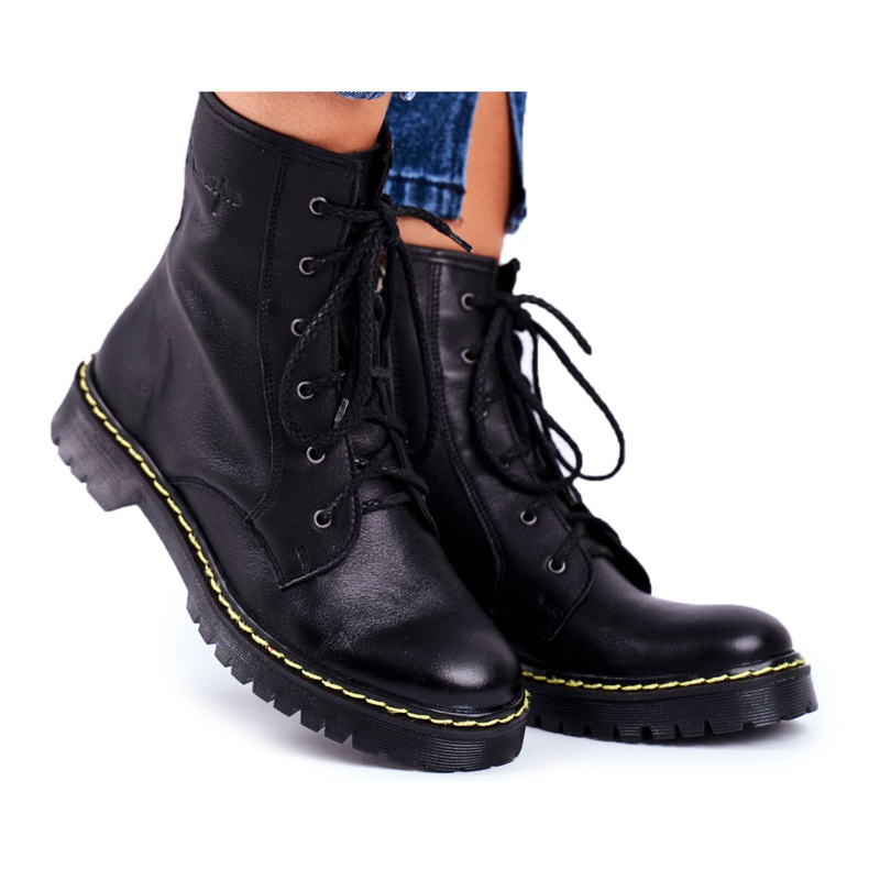 Botas de mujer Glany Workers Maciejka Black 01609-33 / 00-6 negro
