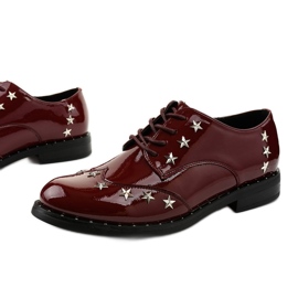 Zapatos burdeos para mujer C18-37117 rojo