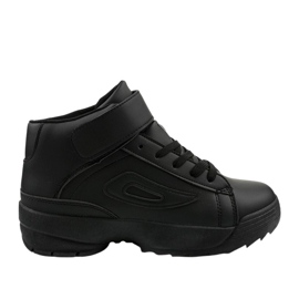 Deportivas negras en ecopiel B-05 negro Deportivas negras en ecopiel B-05 negro