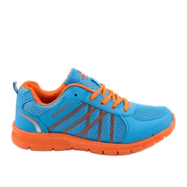 Zapatillas deportivas para mujer W127 azul naranja