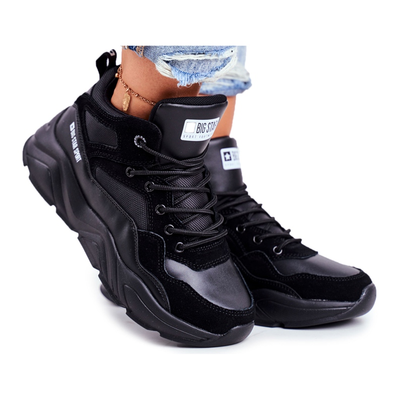 Zapatos Deportivos Mujer Big Star Black GG274644 negro