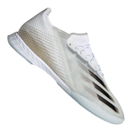 Botas de fútbol Adidas X Ghosted.1 In M EG8171 negro, blanco, dorado blanco Botas de fútbol Adidas X Ghosted.1 In M EG8171 negro, blanco, dorado blanco
