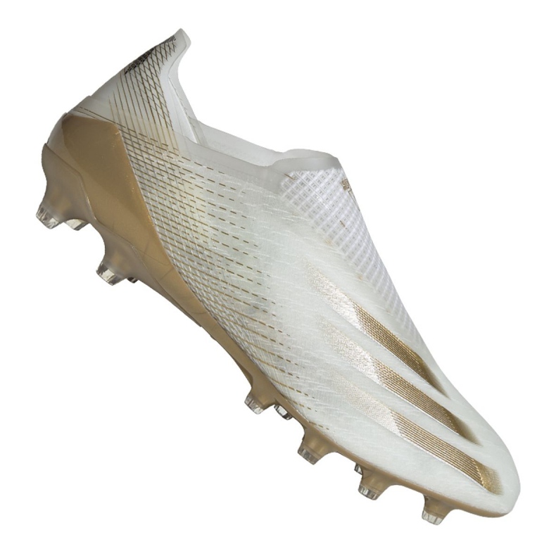 Botas de fútbol adidas X Ghosted + Ag M FW9562 negro, blanco, dorado blanco