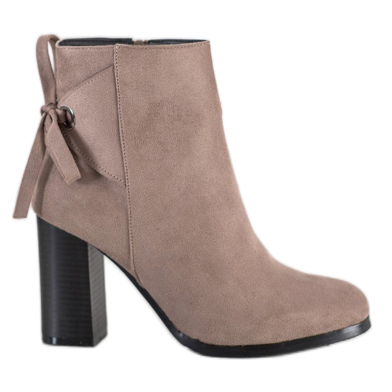 Goodin Botas con encuadernación decorativa beige Goodin Botas con encuadernación decorativa beige
