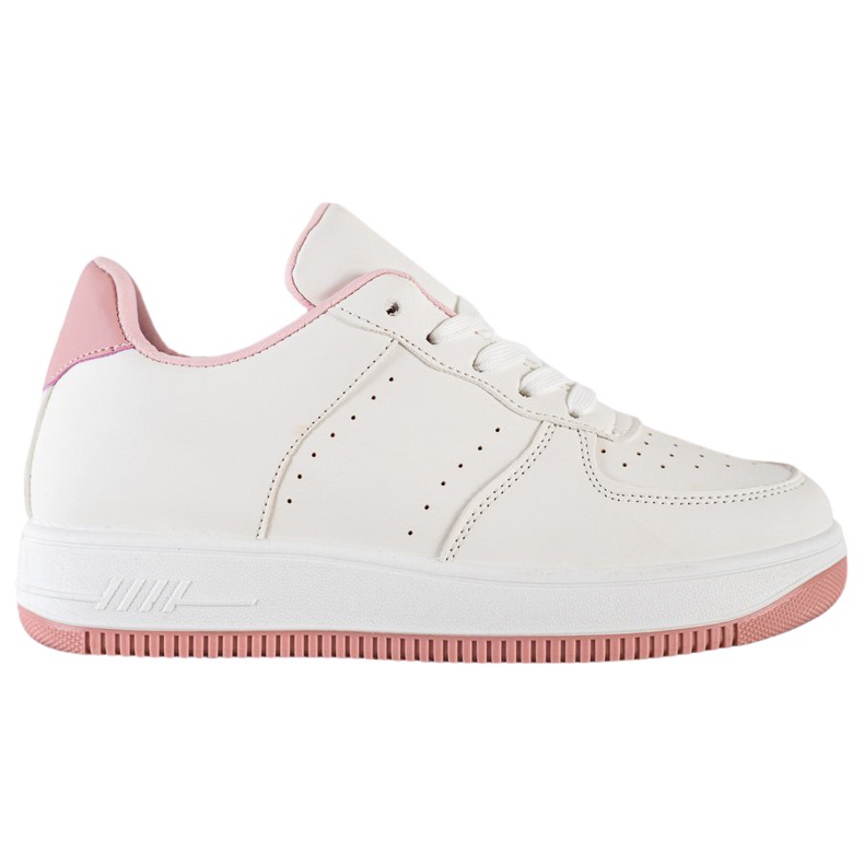 SHELOVET Zapatillas en la plataforma blanco