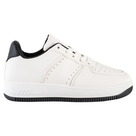 SHELOVET Zapatillas en plataforma blanco