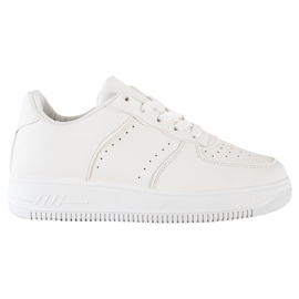 SHELOVET Zapatillas en la plataforma blanco