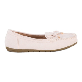 Super Me Mocasines de ante beige