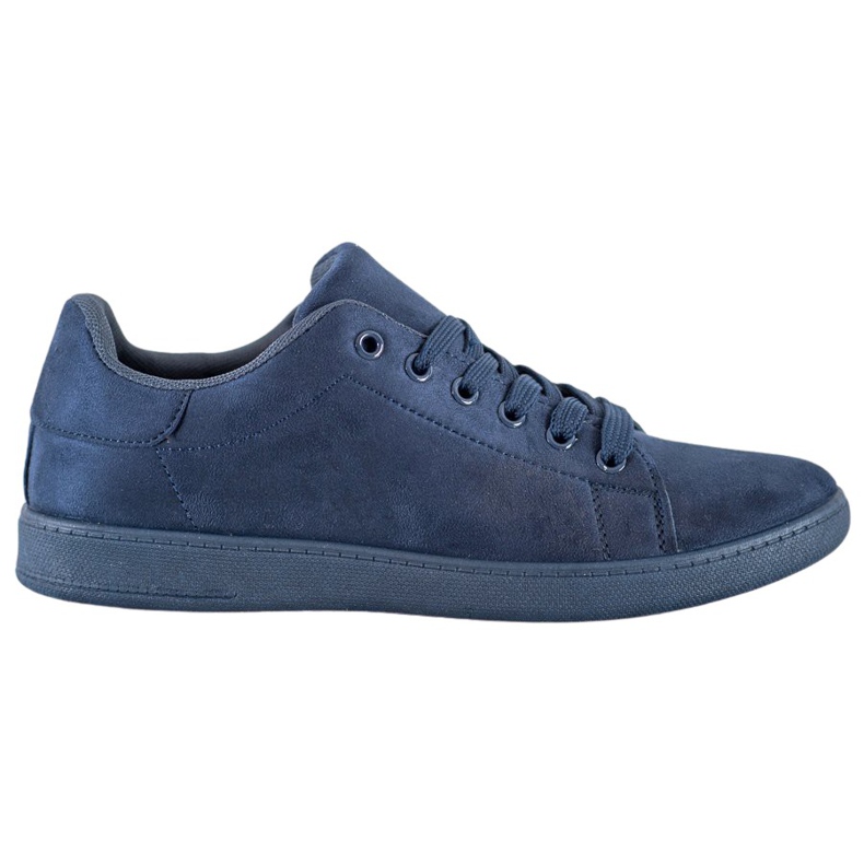 SHELOVET Zapatillas de ante azul marino