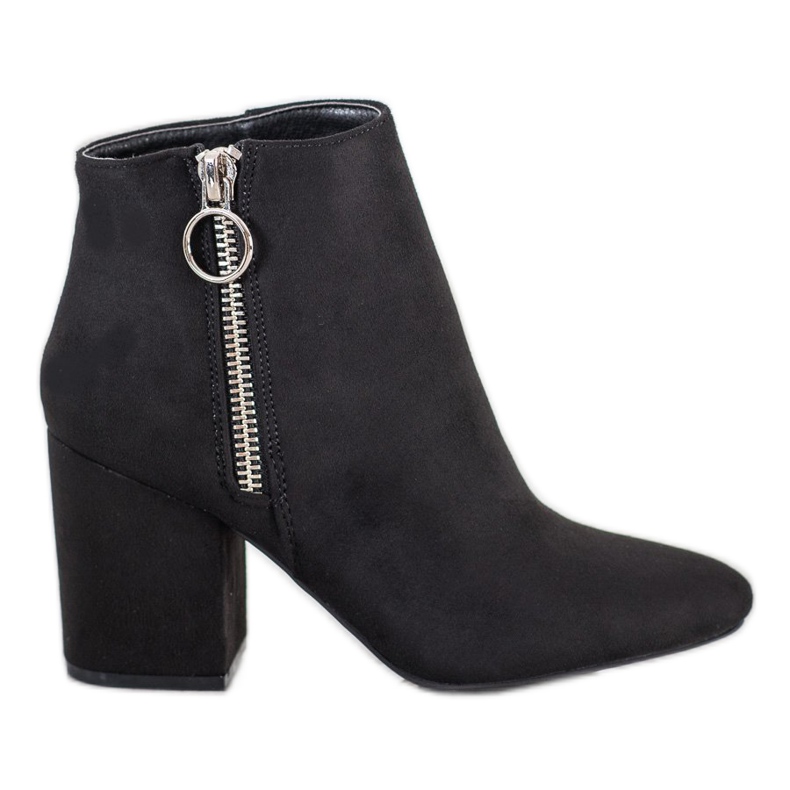 Goodin Botines negros en una cremallera Goodin Botines negros en una cremallera