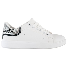 SHELOVET Cómodas zapatillas blancas blanco