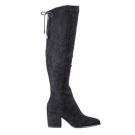 Botas de ante VINCEZA negro