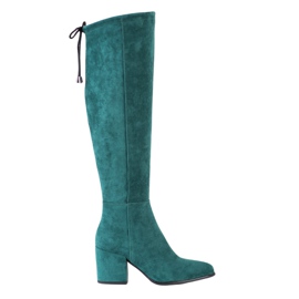 Botas de ante VINCEZA verde