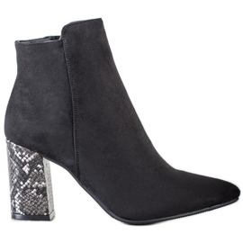 Botas con motivo de serpiente VINCEZA negro