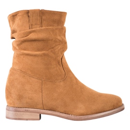 Botas de vaquero en la cuña VINCEZA marrón Botas de vaquero en la cuña VINCEZA marrón