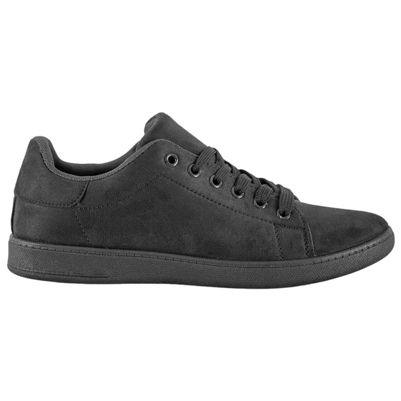 SHELOVET Zapatillas de ante negras negro