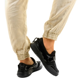 Zapatillas deportivas sin cordones B120 negras negro