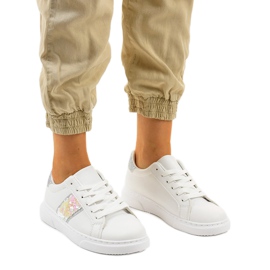 Zapatillas clásicas blancas BK929-19 blanco plata