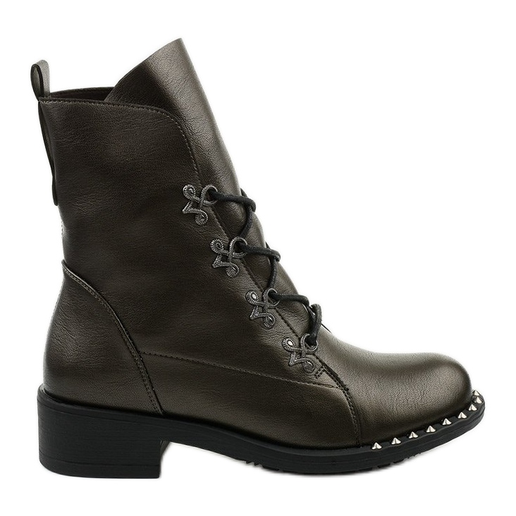 Botas marrones de mujer con tachuelas Aqua marrón