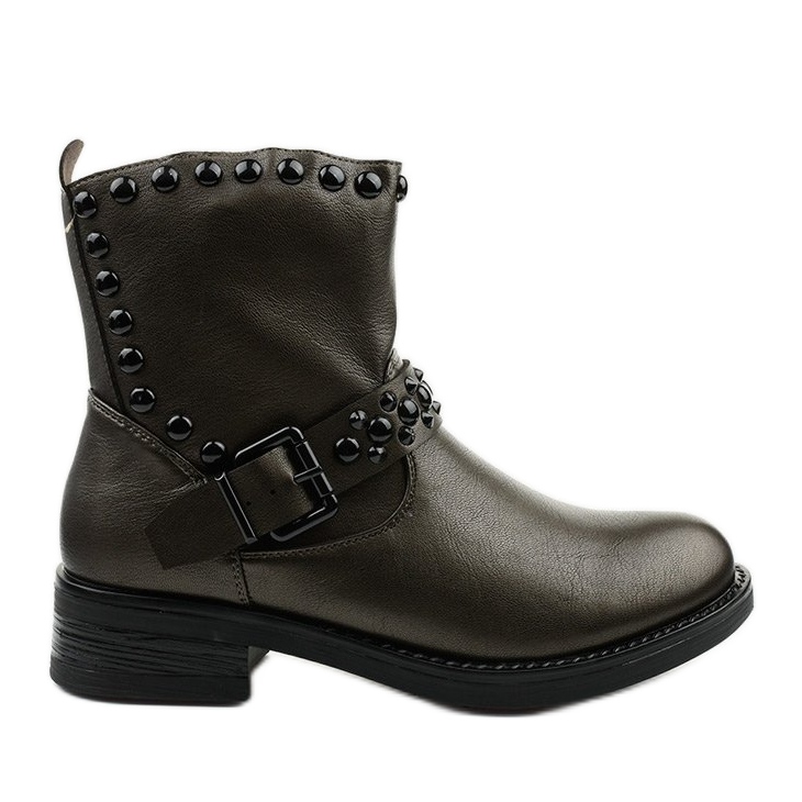 Botas marrones de mujer con litas matutinos marrón