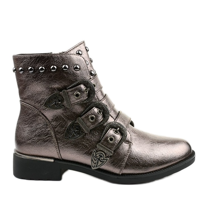 Botas de mujer grises con litas Aotoria