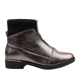 Botas de mujer grises con letras Tyrell