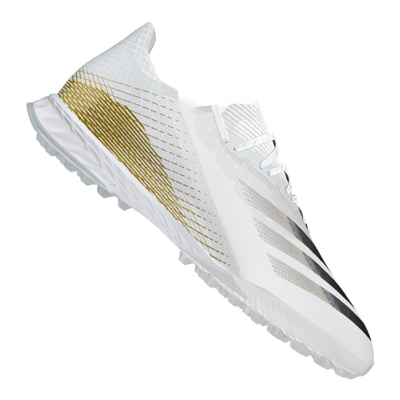 Botas de fútbol adidas X Ghosted.1 Tf M EG8173 negro, blanco, dorado blanco