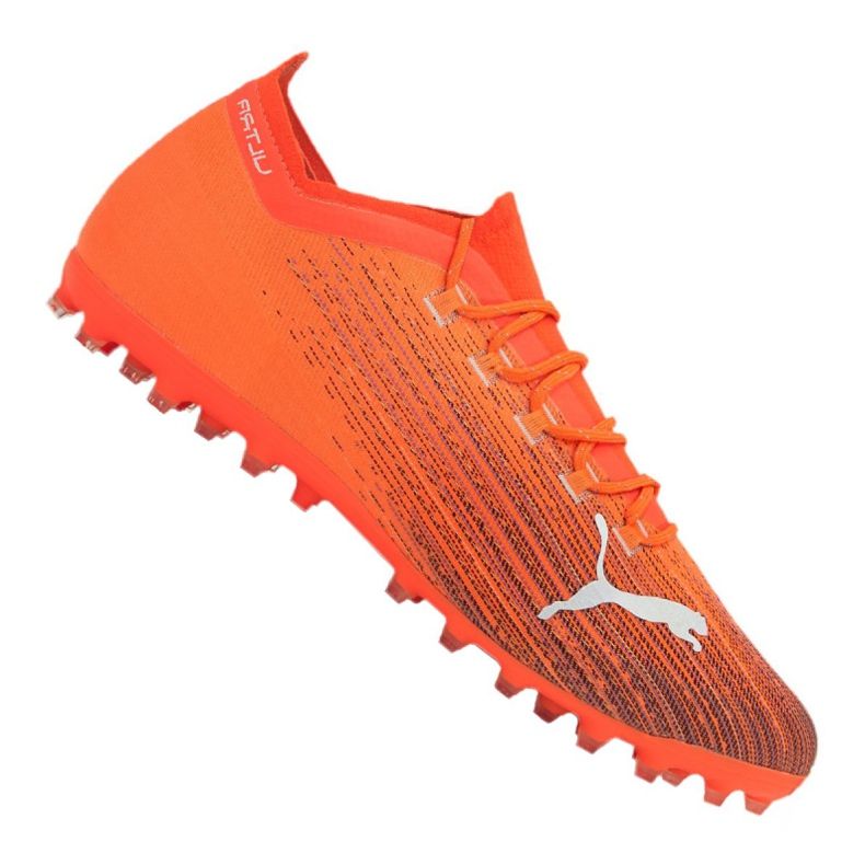Botas de fútbol Puma Ultra 1.1 Mg M 106078-01 multicolor naranja Botas de fútbol Puma Ultra 1.1 Mg M 106078-01 multicolor naranja