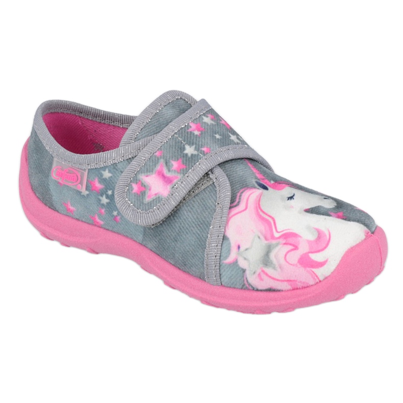 Calzado infantil befado 560X117 rosado plata gris