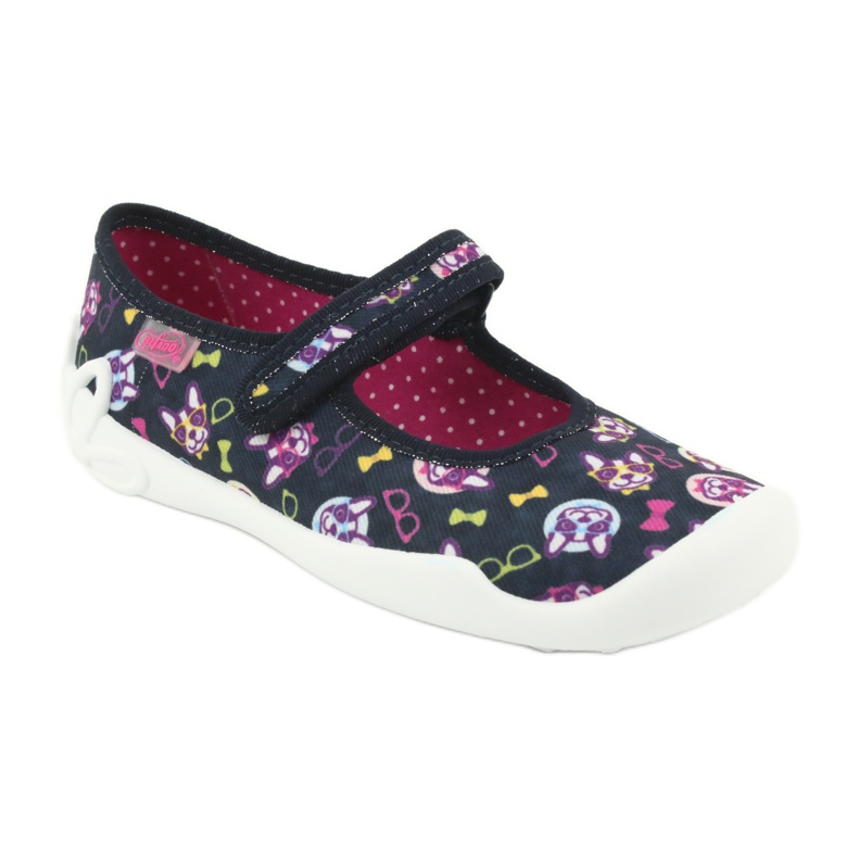 Calzado infantil befado 114Y359 negro violeta rosado multicolor