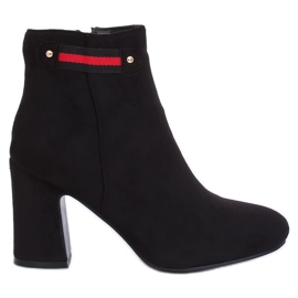 Botas negras de tacón B8982 Negro