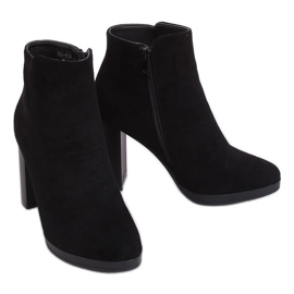 Botas negras de tacón BM-9091-1 Black negro