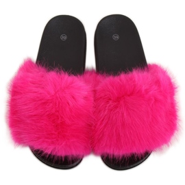 Zapatilla piel fucsia CK107P Fushia rosa