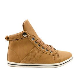 Zapatillas altas clásicas de mujer marrón BK-08