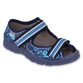 Sandalias de velcro para niños de Befado 969x159 azul