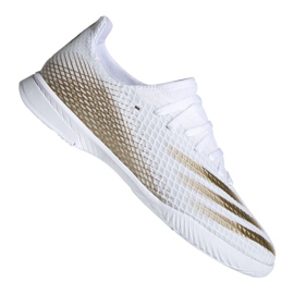 Botas de fútbol Adidas X Ghosted.3 In Jr EG8225 gris/plata, blanco, oro blanco