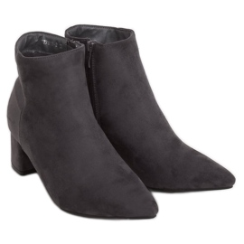 Gris Botas de tacón bajo W27016 Gris