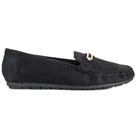 SHELOVET Mocasines negros cómodos