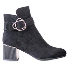 Goodin Botas con hebilla decorativa negro