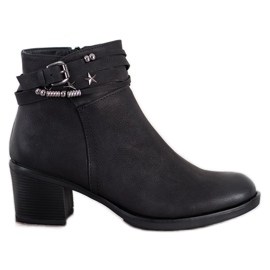 Goodin Botines negros con adornos Goodin Botines negros con adornos