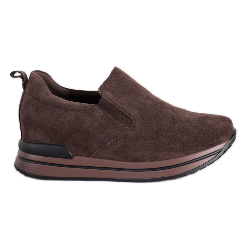 Filippo Zapatos sin cordones de cuero marrón