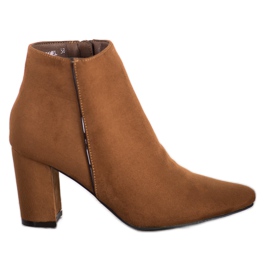 Goodin Botas elegantes en Spitz marrón Goodin Botas elegantes en Spitz marrón