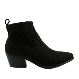 Botines negros con bordado Thosiphae